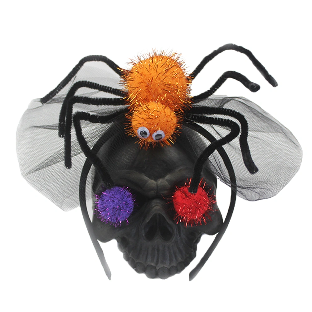 Halloween Spider Headband, Spiders Tulle Headpiece Costume Accessory