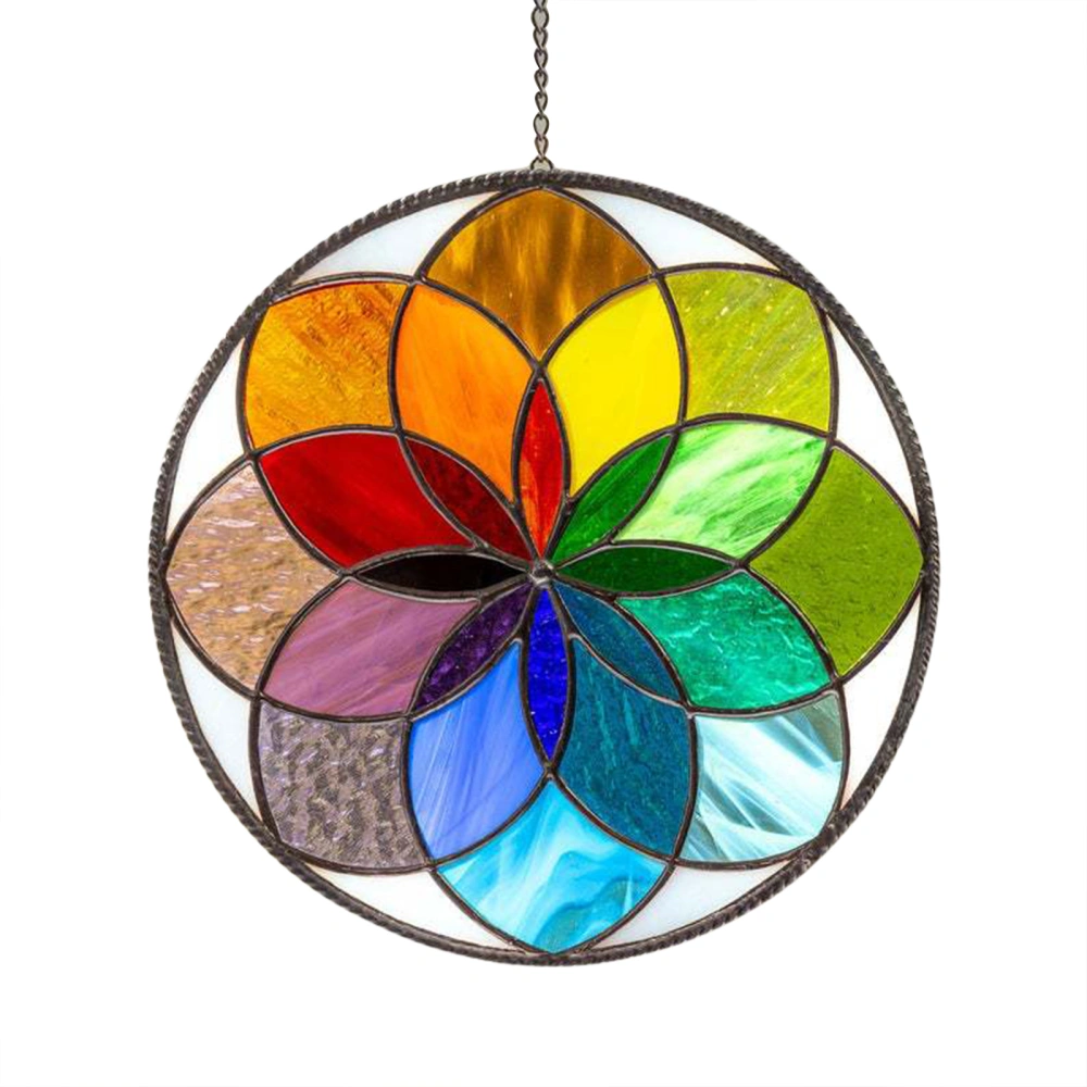 Rainbow Decorative Pendant, Hanging Geometric Pattern Ornament