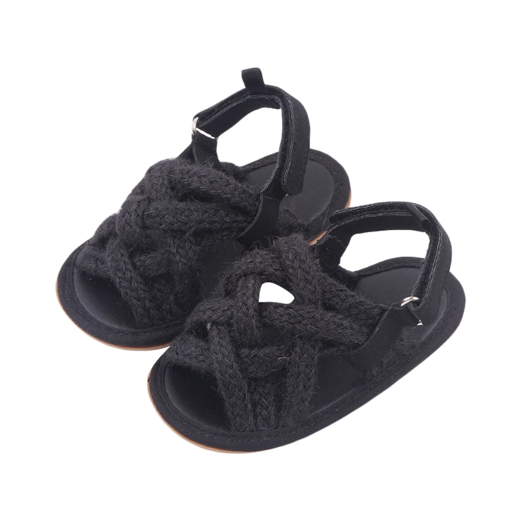 Infant Baby Girls Sandals Hemp Rope Anti-Slip Soft Sole Shoes Slipper