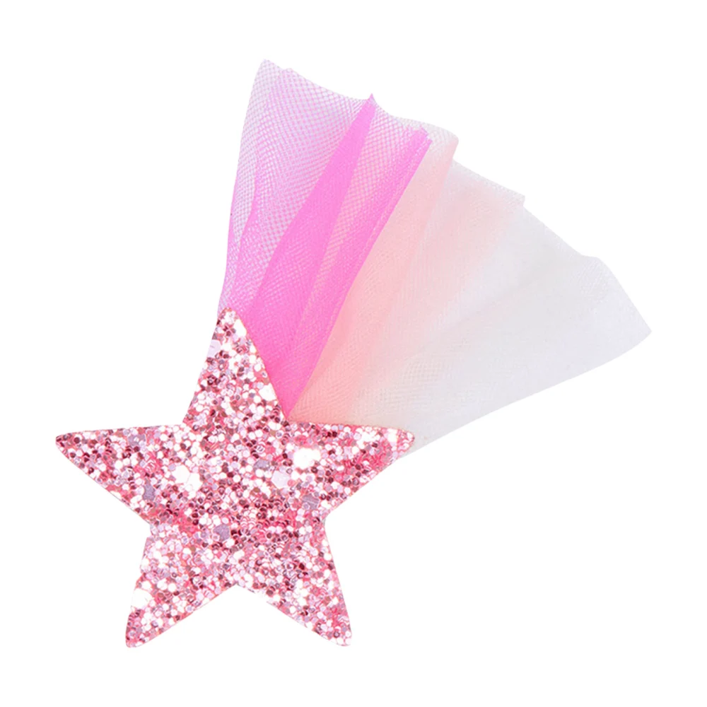 Baby Girl Star Hair Clips Glitter Tulle Hair Clips Barrettes