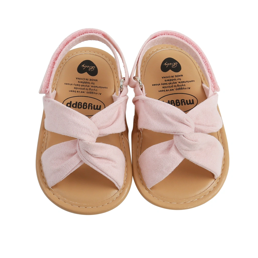 Breathable Summer Baby Girls Sandals, Solid Color Soft Sole Shoes