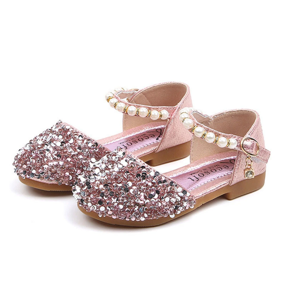 Summer Toddlers Princess Shoes, Sequins Faux Pearl Decoration Sandals