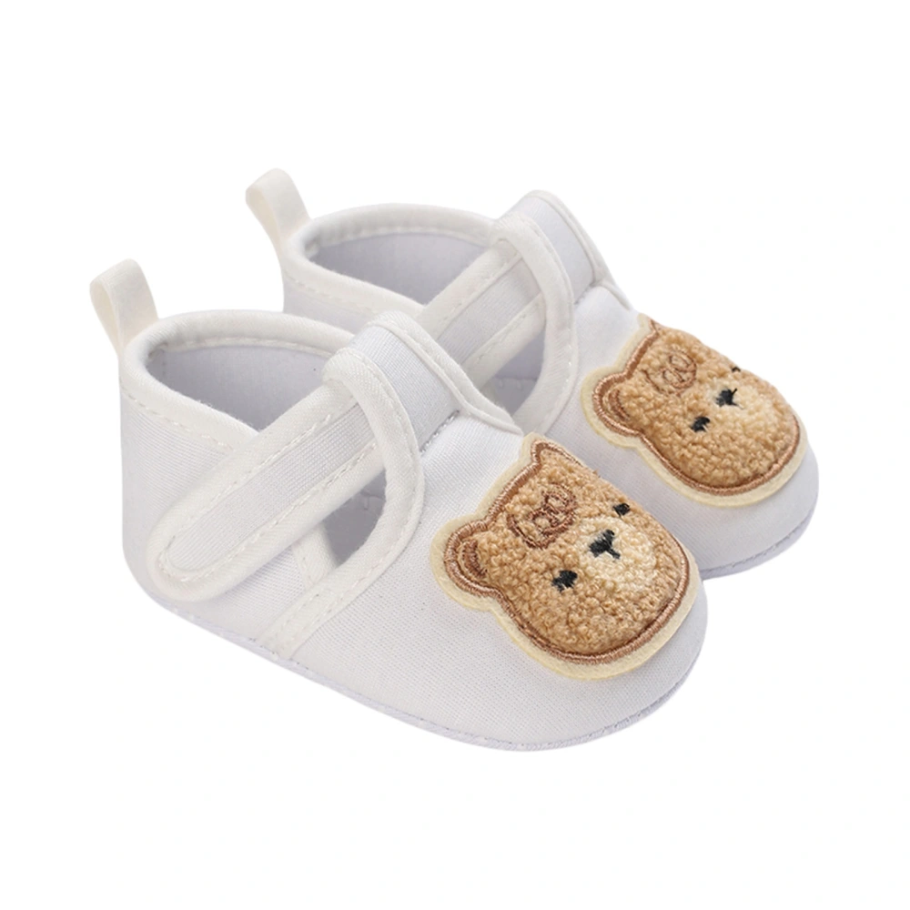 Baby Canvas Shoes, Cartoon Bear Non-slip Flats for Girls Boys