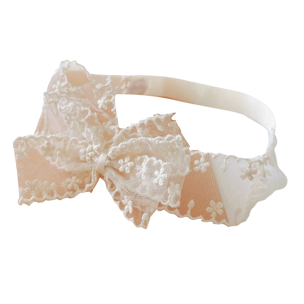 Baby Baptism Headbands Elastic Lace Headbands Bows Flowers Hairbands