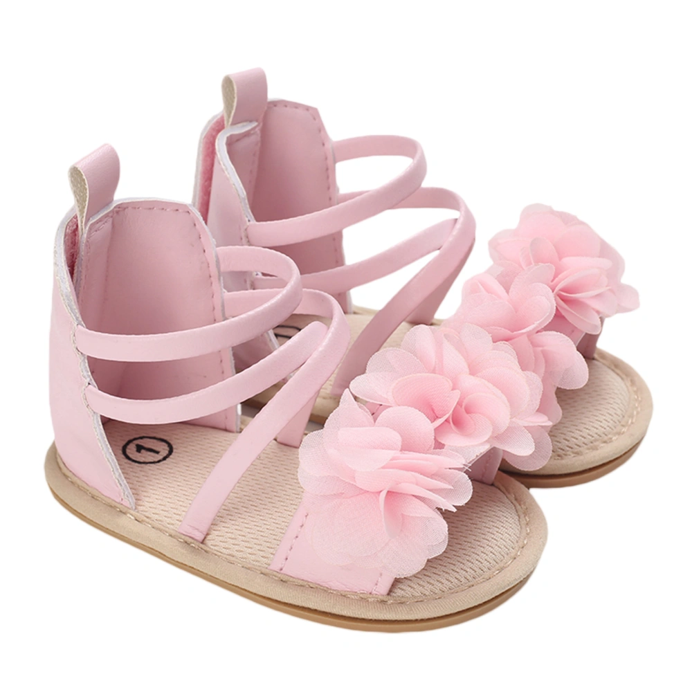 Infant Girls Sandals, Flower Patchwork Bandage Non-Slip Flat Shoes