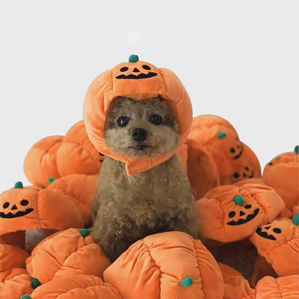 Pets Accessories, Halloween Pumpkin Shaped Hat Decorative Tools