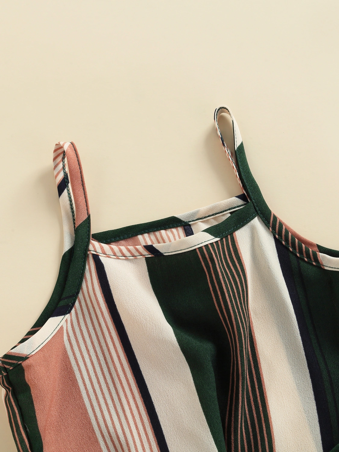 Baby Girl Shirt Off Shoulder Striped Print Blouse Summer Pants, 2pcs 