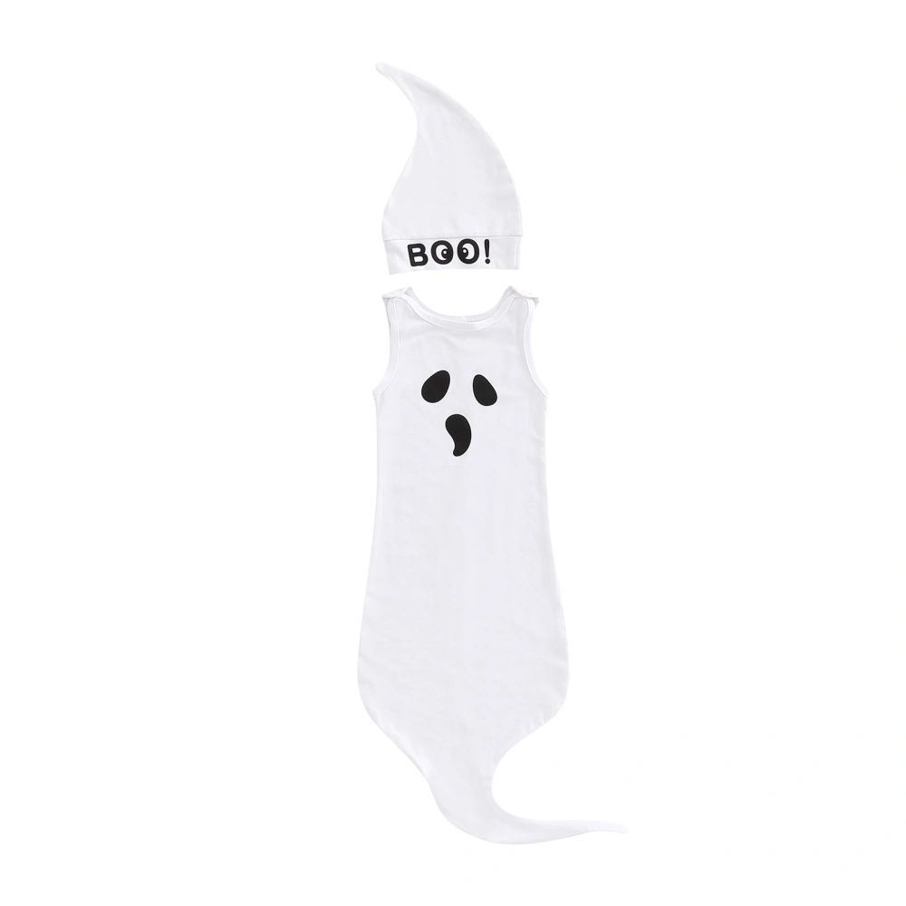 Baby Sleeping Bag Halloween Ghost Sleeping Bag + Letter Pointed Hat