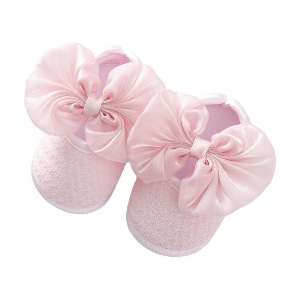 Baby Shoes, Solid Color Walking Shoes Footwear with Big Bowknot