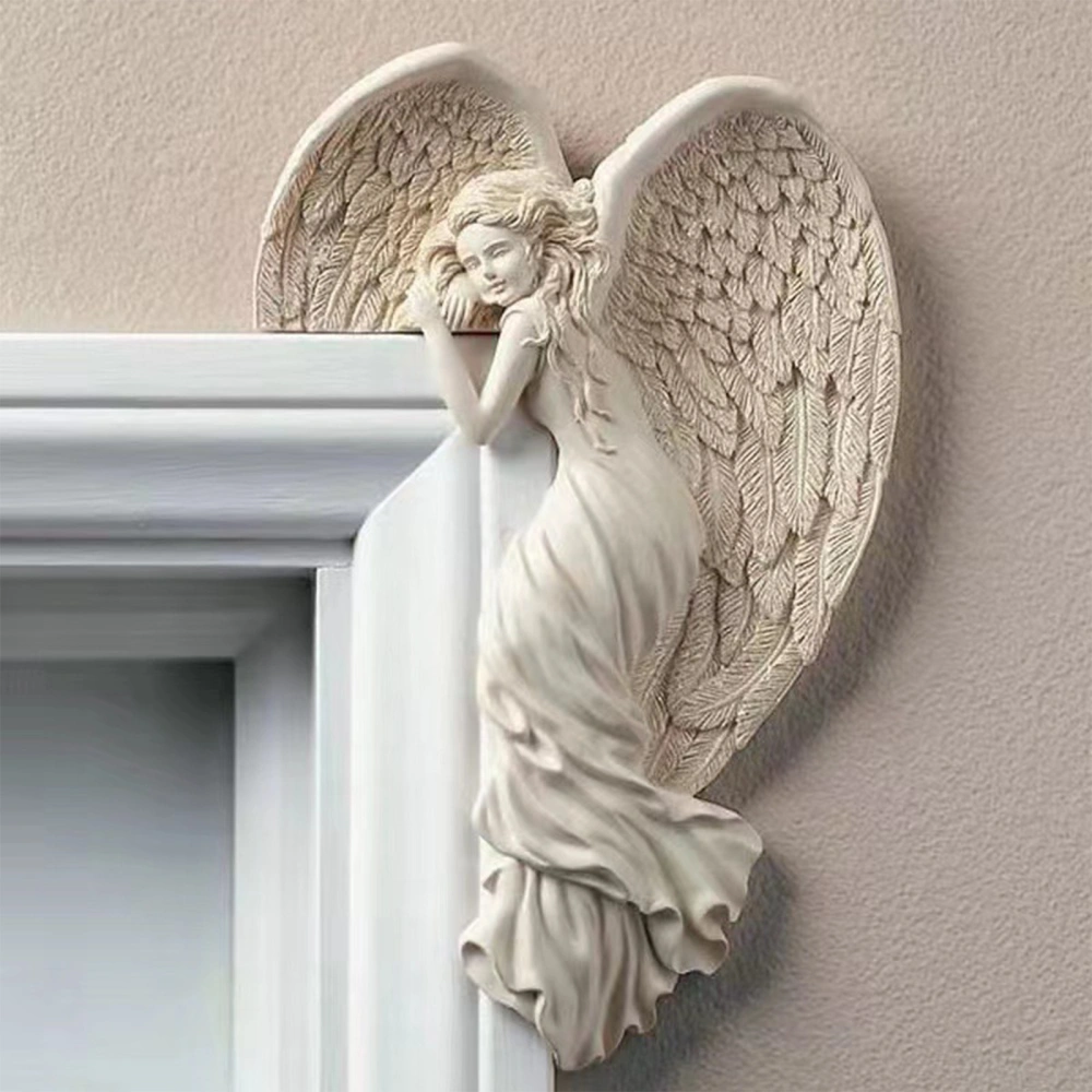 Angel Corner Statue Door Frame Resin Figurine Sculptures Ornaments