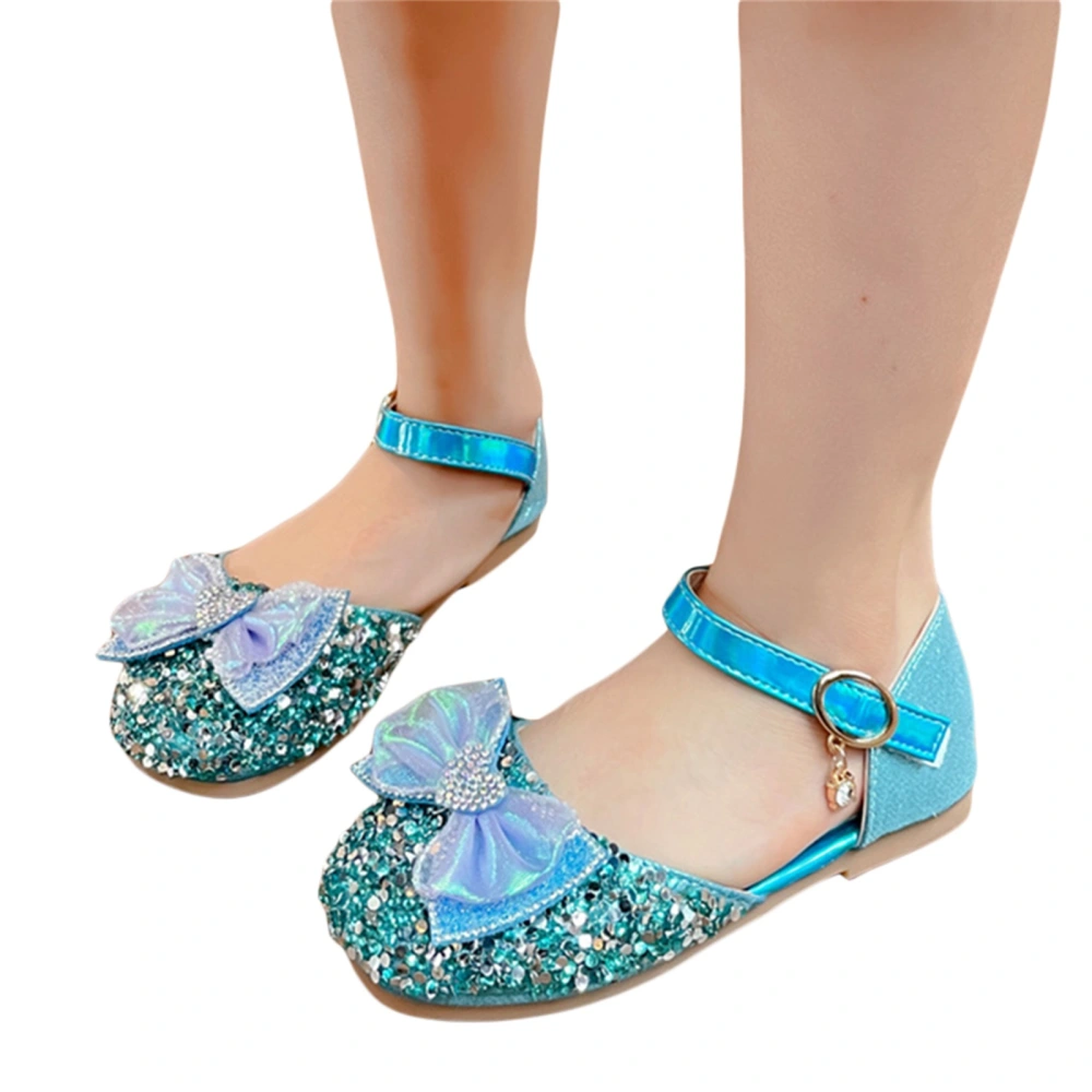 Girls Princess Shoes Shiny Rhinestones Heart Bow Summer Sandals