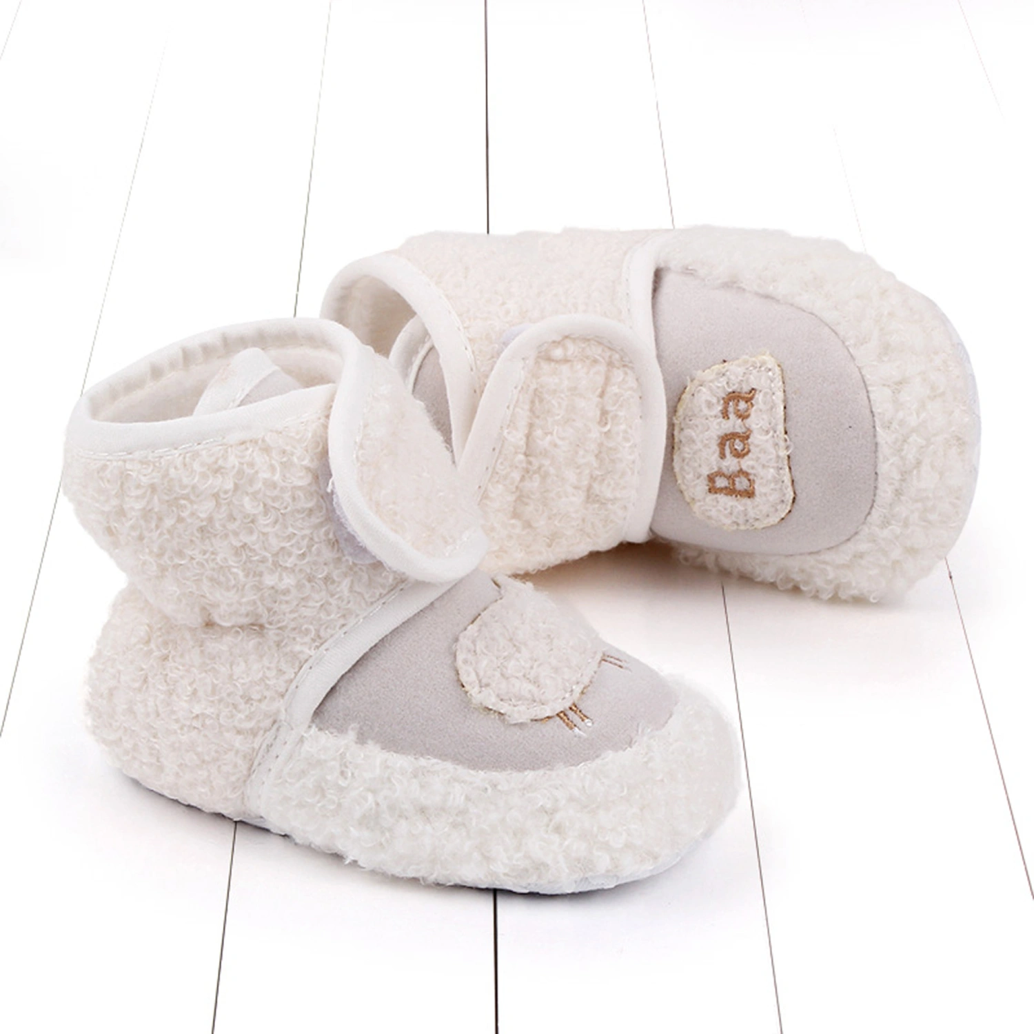 Baby Boys Girls Flat Boots, Non Slip Soft Sole Short Tube Shoes