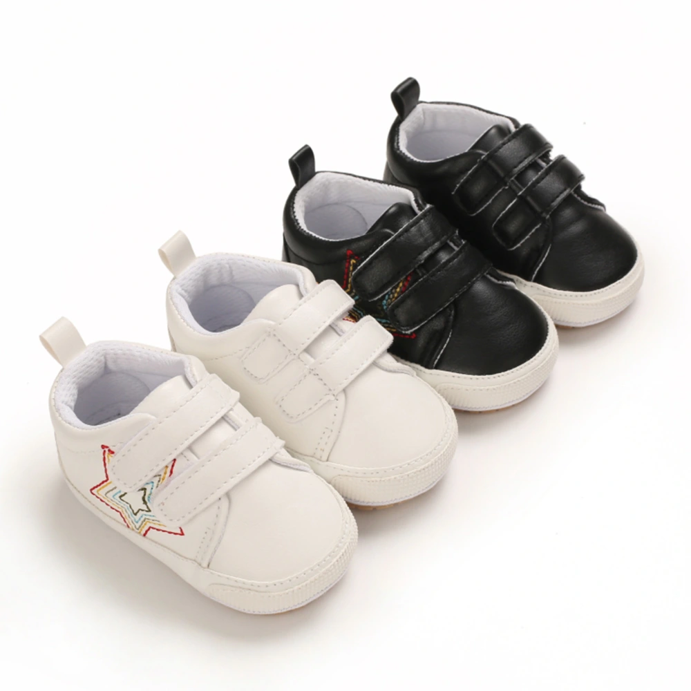 Kids Star Embroidery Soft Sole Walking Shoes Prewalker Footwear