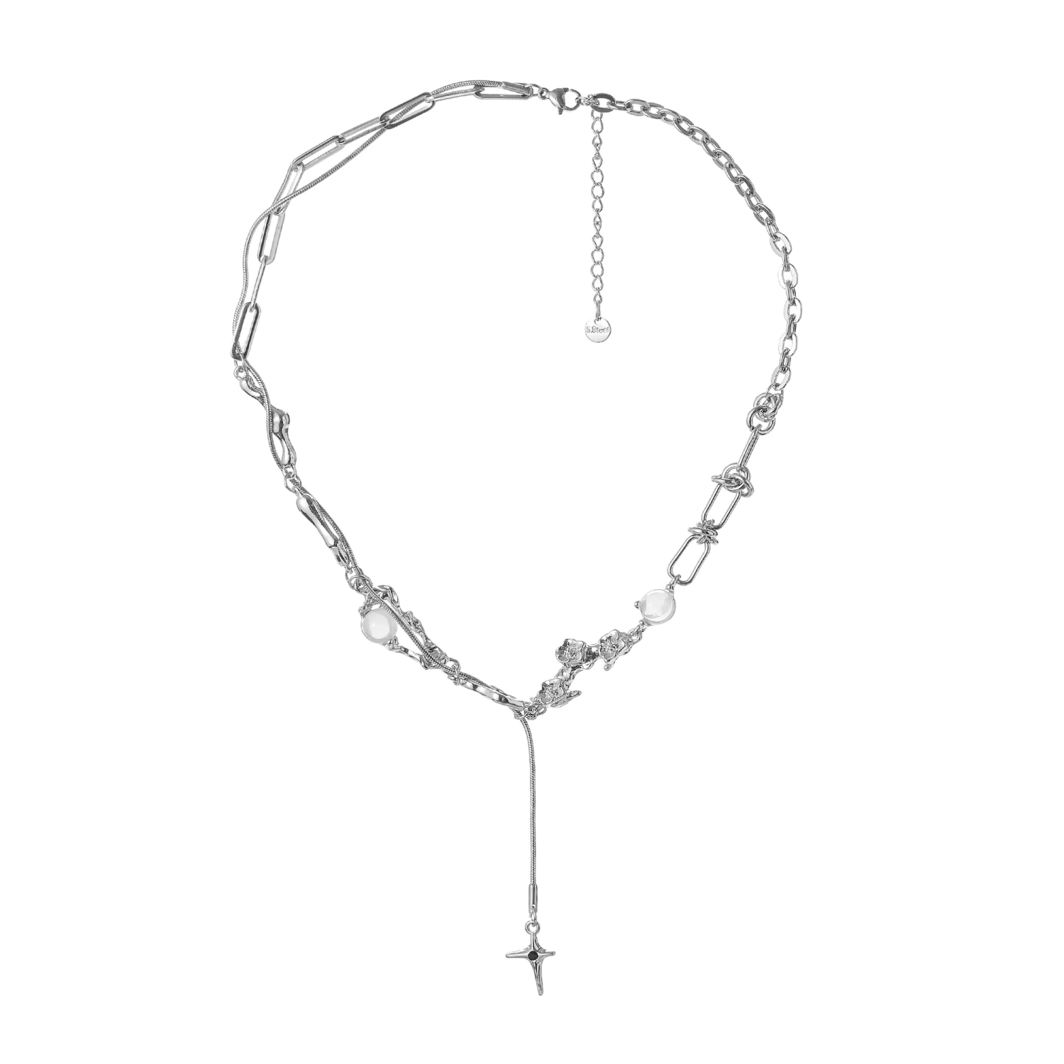Women Necklace, Tassel Star Cat Eye Lightweight Choker Jewelry