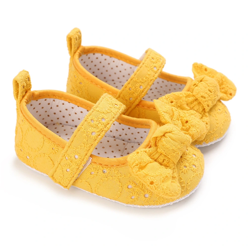 Baby Girls Bowknot First Walking Shoes Princess Soft Party Shoes