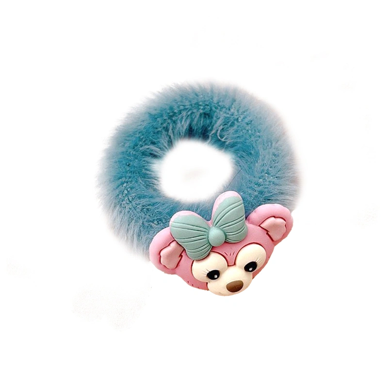 Women Girls Cartoon Ornament Headwear, Portable Lovely Plush Hair Ring