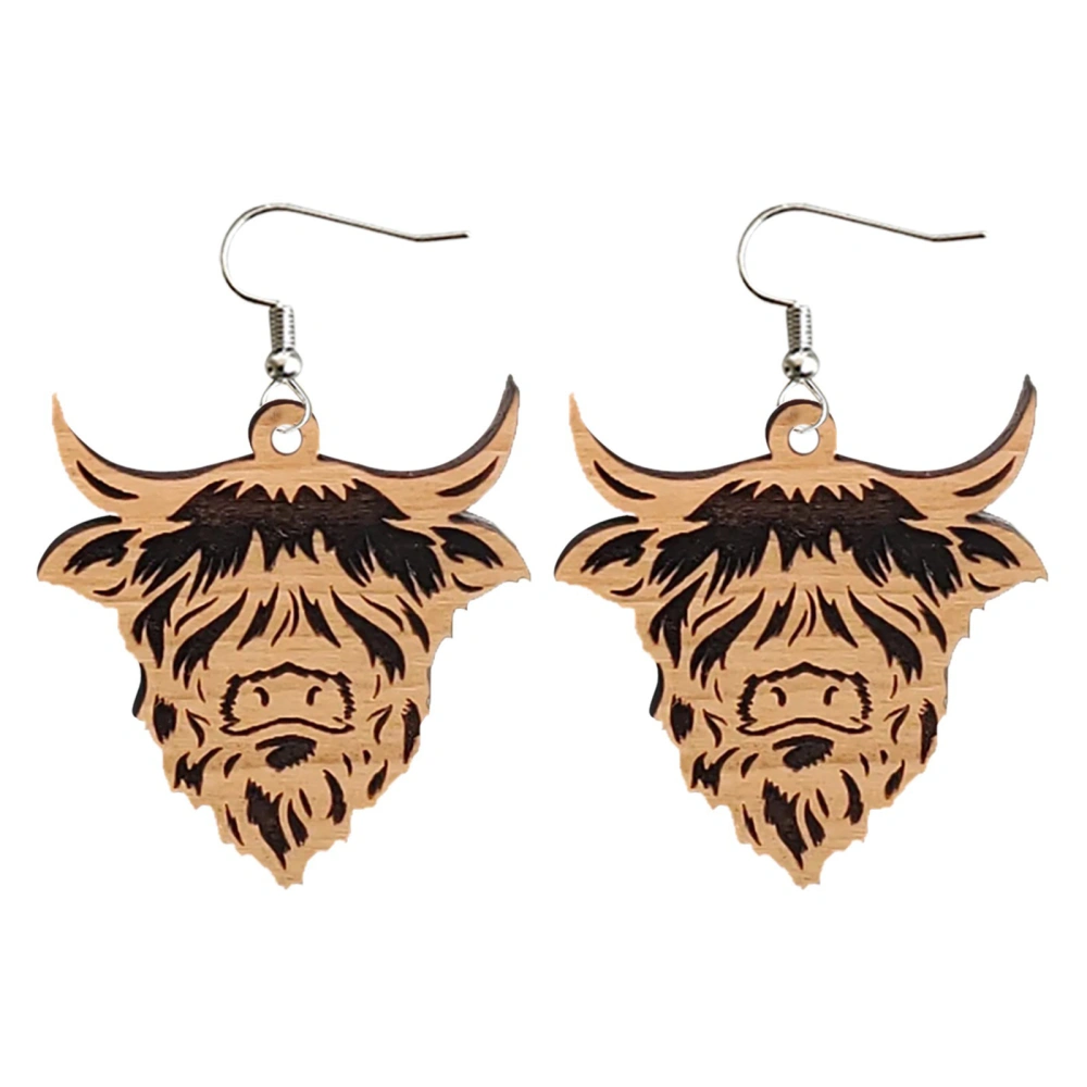 Women Christmas Drop Earrings, Exquisite Wild Yak Holiday Ear Dangle