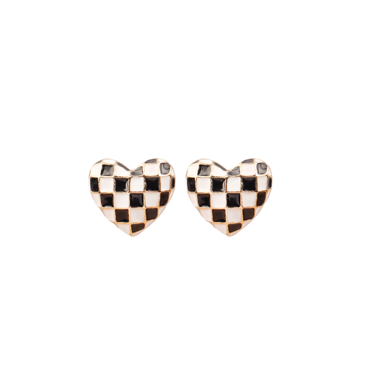 Ladies Sweet Style Earrings, Heart Shape Eardrop Ear Stud   