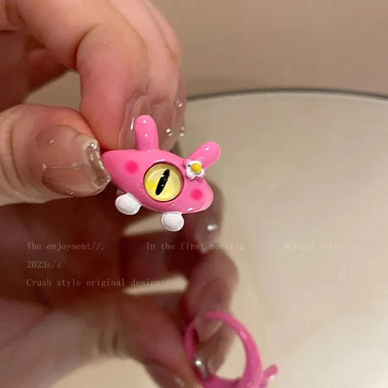 Cute Cartoon Rings for Women Teen Girls Adjustable Animal Ring