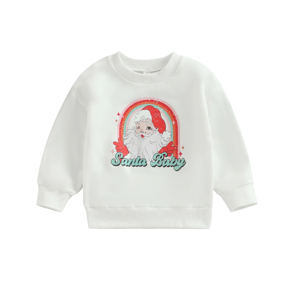 Kid Boys Girls Shirt Santa / Christmas Tree Print Spring Tops