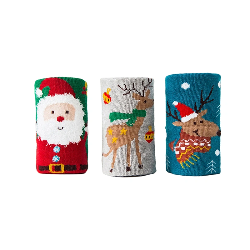 Toddlers Autumn Winter Cartoon Socks Christmas Santa Claus Socks