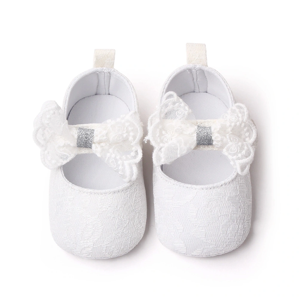 Infant Baby Girls Shoes Non-Slip Soft Soled Lace Bowknot Flats