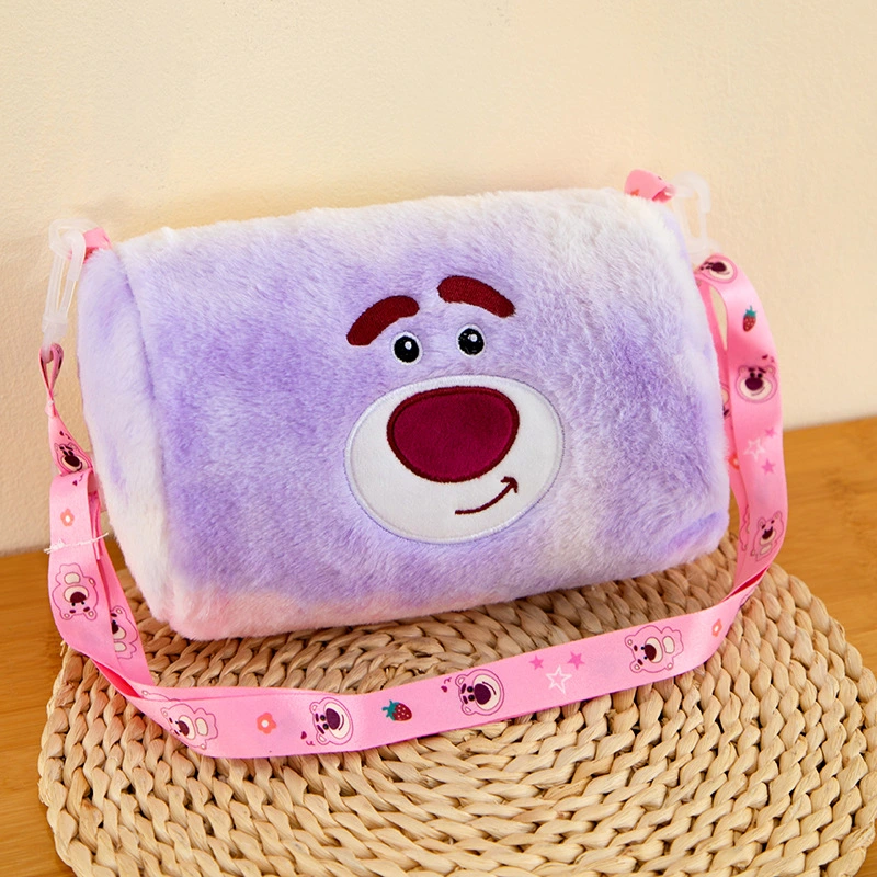 Small Plush Shoulder Bag Cartoon Crossbody Purse Fluffy Messenger Bag