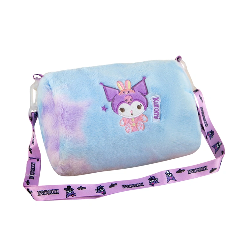 Small Plush Shoulder Bag Cartoon Crossbody Purse Fluffy Messenger Bag