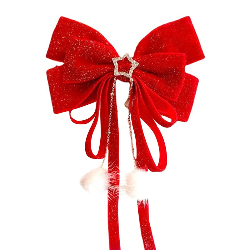 Women Girls Hair Clip, Cute Sweet Bowknot Star Hair Styling Accessory