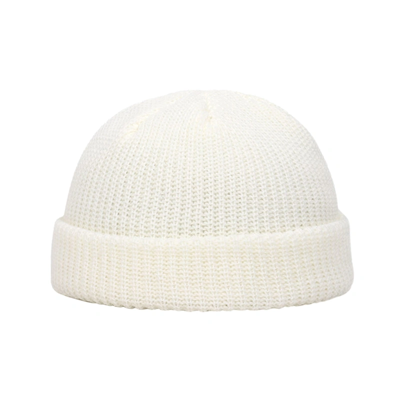 Men Women Winter Hats Solid Color Knitted Beanie Soft Warm Skull Caps