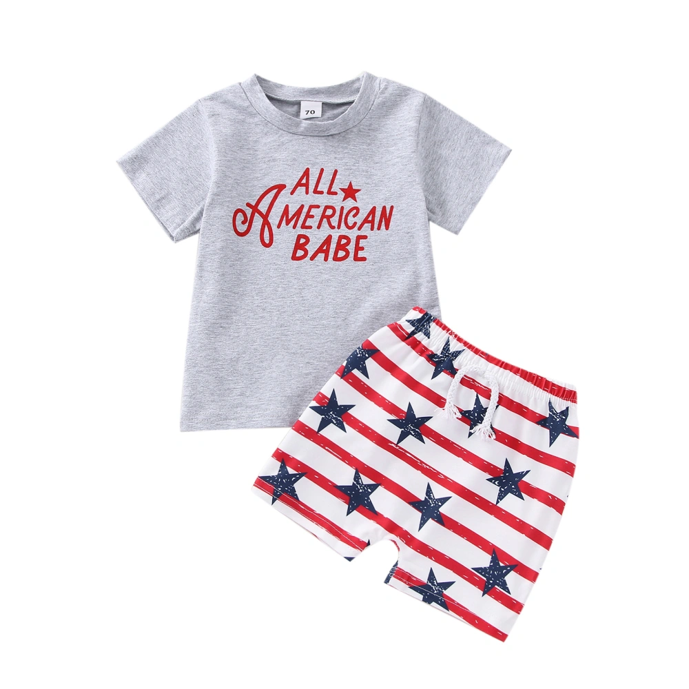 Independence Day Baby Boys Outfit, Short Sleeve Tops, Shorts