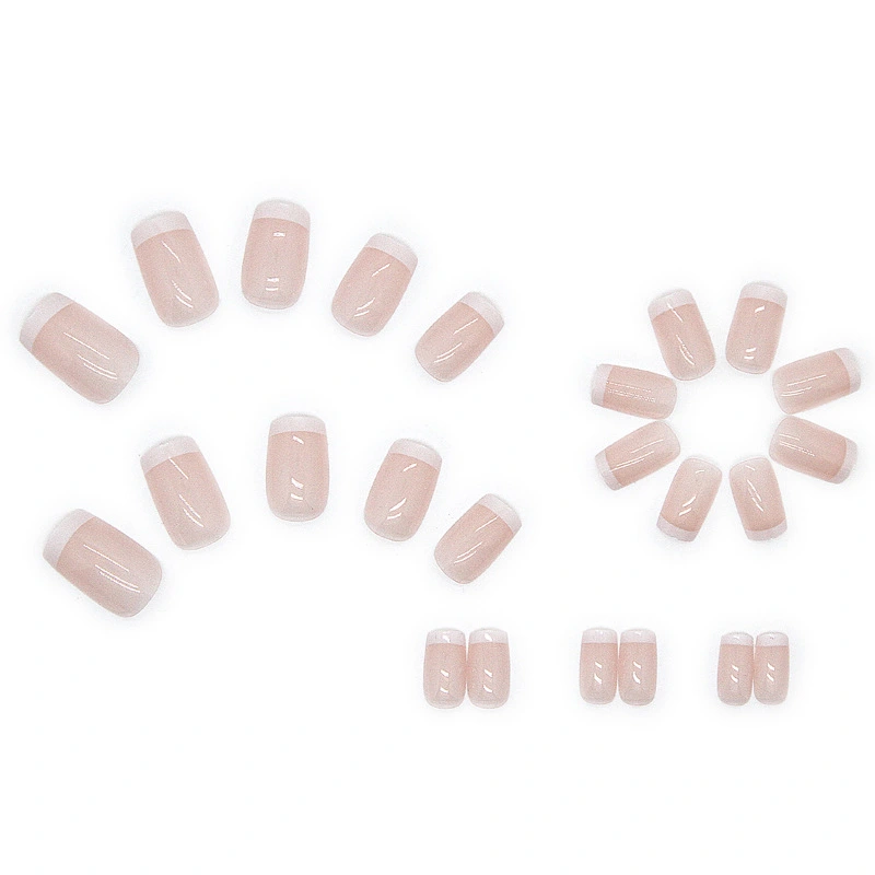Nail Patches Kit with Glue, Manicure Color Contrast Fake Nails