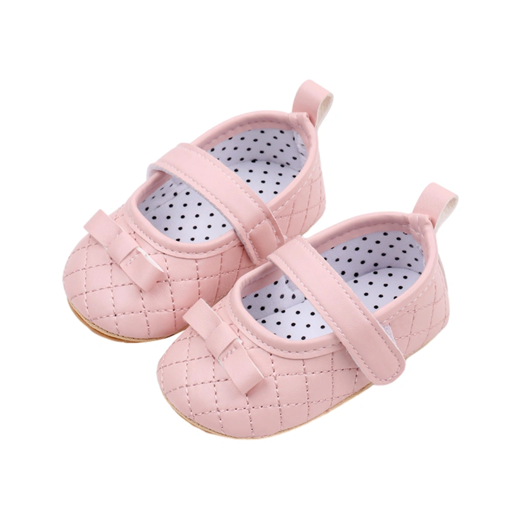 Baby Girl Princess Dress Shoes Mary Jane Flats with Rubber Sole