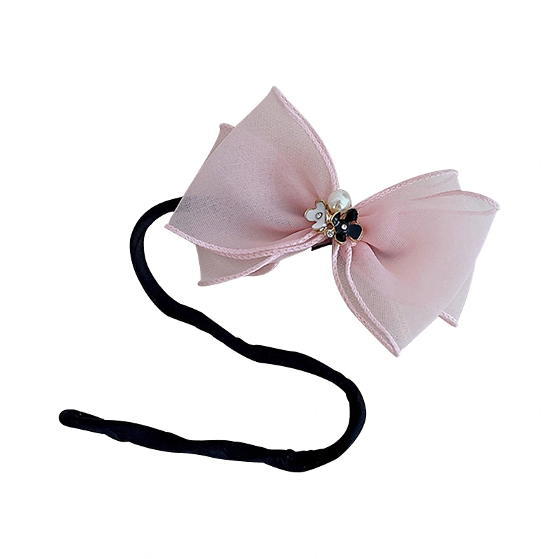 Women Hair Maker Bowknot Flower Bud Head Ball Lazy Hair Coiler