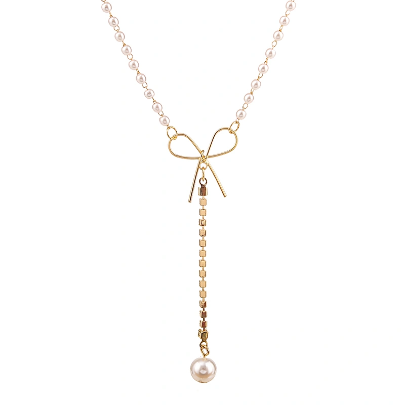 Ladies Necklace Butterfly Pearl/Eight-pointed Star Elegant Necklace  