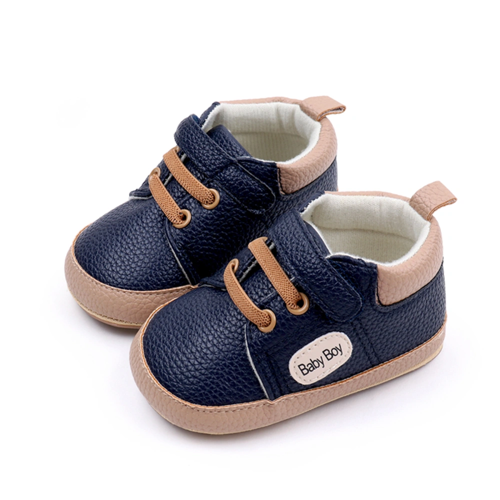 Toddler Boy PU Sneakers Casual Letter Print Baby Flats Walking Shoes 