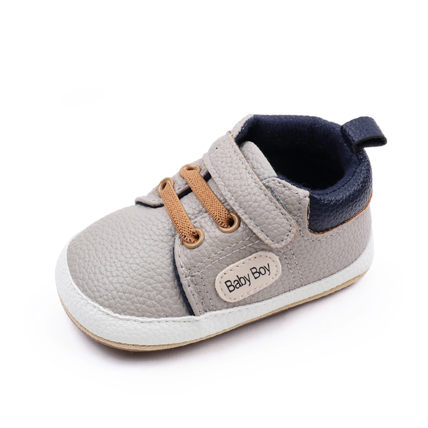 Toddler Boy PU Sneakers Casual Letter Print Baby Flats Walking Shoes 