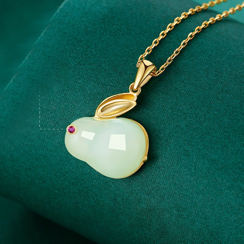 Cute Bunny Pendant Necklaces Lovely Rabbit Chain Necklace Jewelry