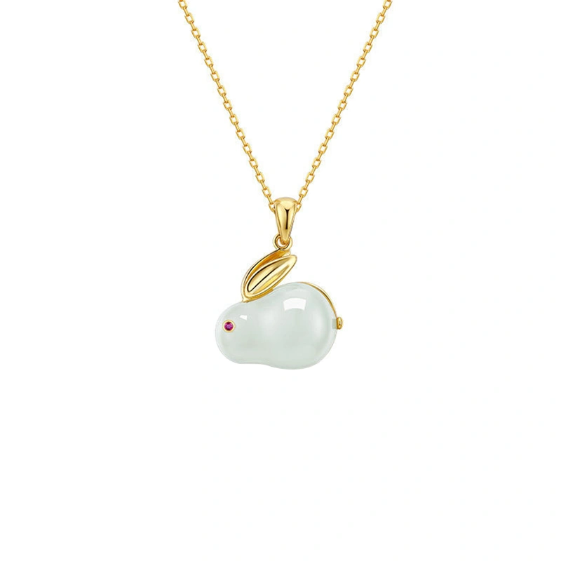 Cute Bunny Pendant Necklaces Lovely Rabbit Chain Necklace Jewelry