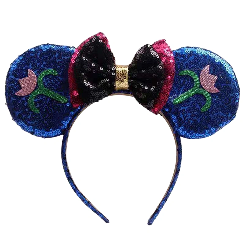 Women's Girl's Hair Hoop, Bowknot Decorated Cartoon Mouse Headwear