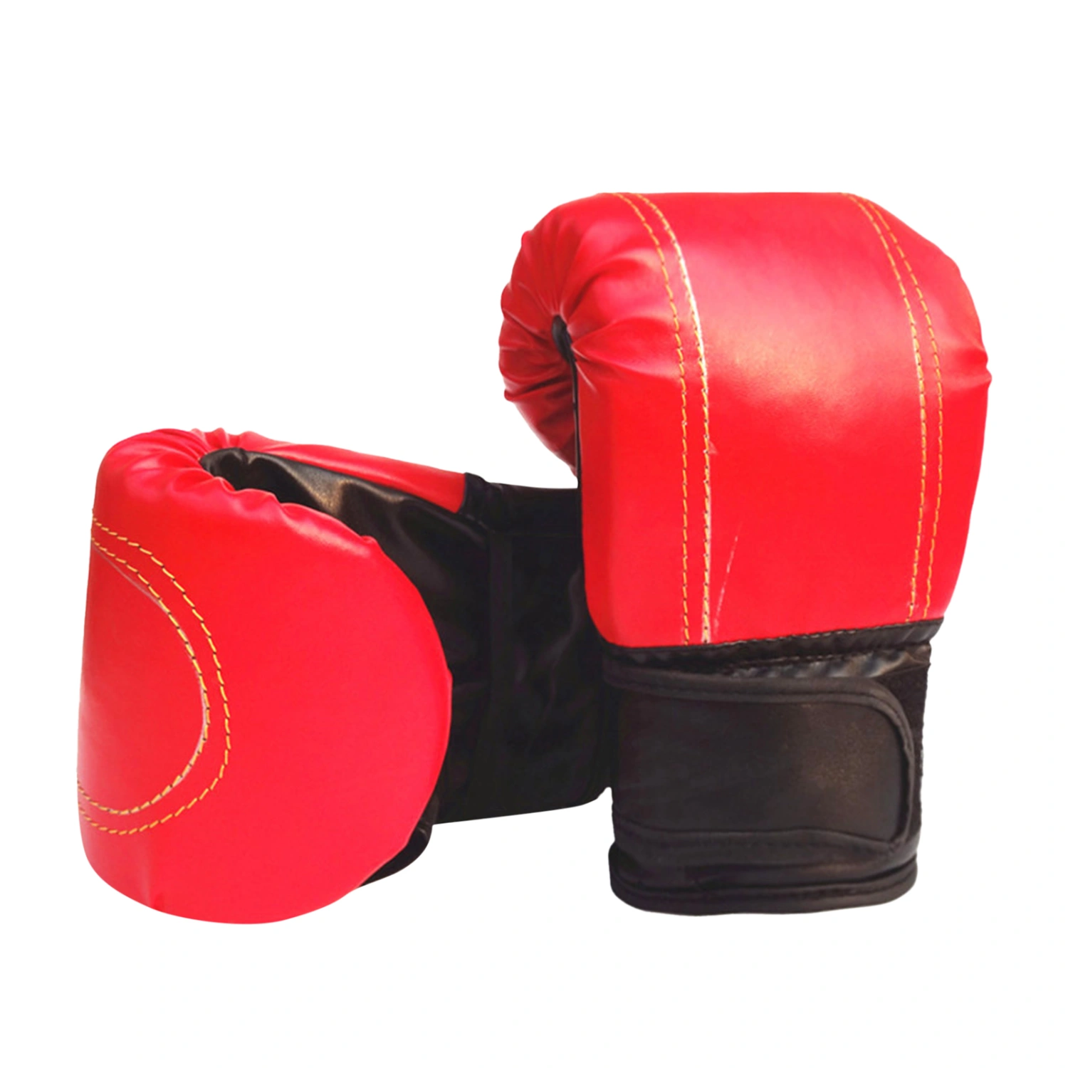 PU Boxing Gloves, Fingerless Design Shock Absorption Accessory