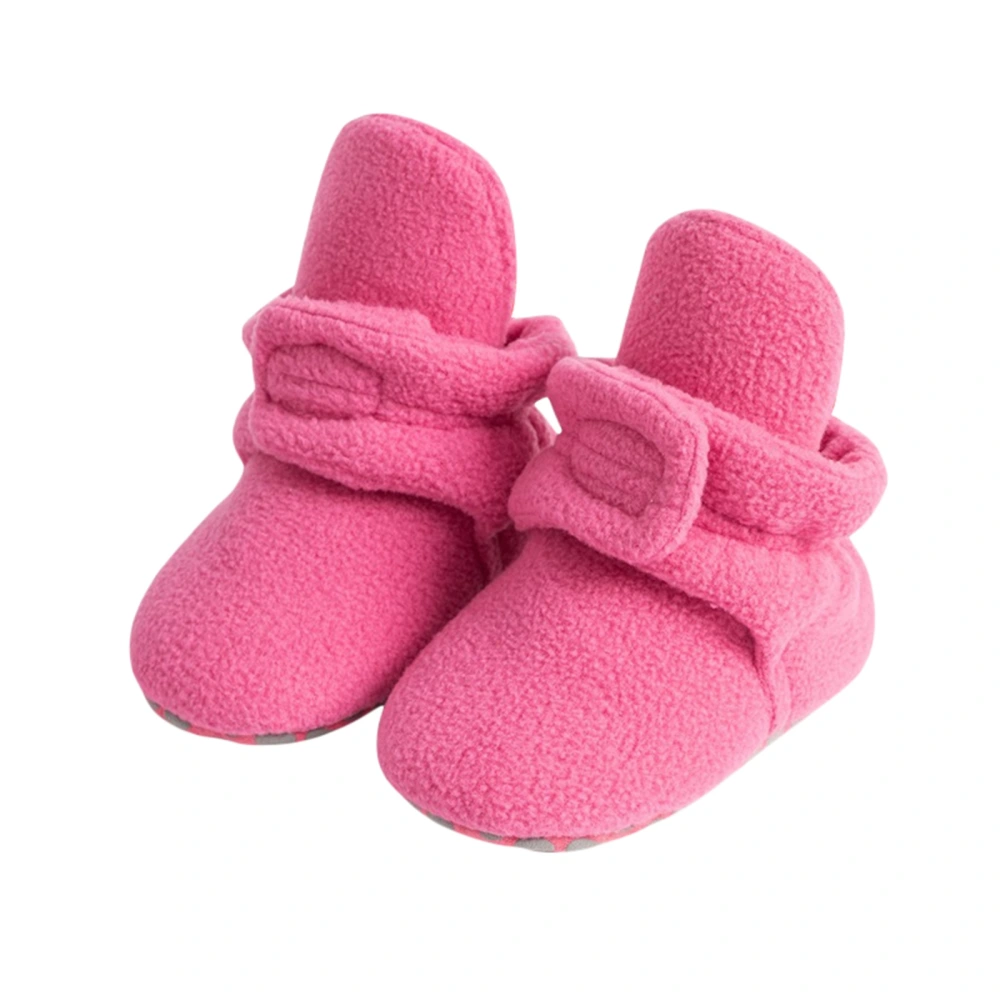 Newborn Girls Winter Boots Solid Color Ankle Boots Warm Walking Shoes