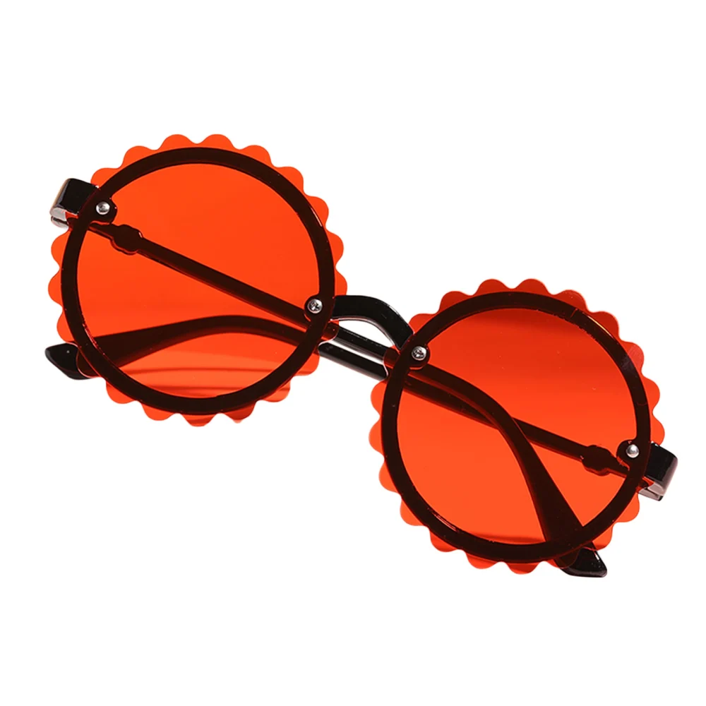 Kids Sunglasses for Girls Boys Toddler Round Flower Shaped Sunglasses