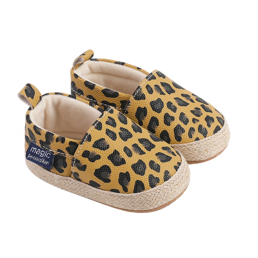 Baby Girls Shoes Leopard Print Slip on Flats Casual Walking Shoes 