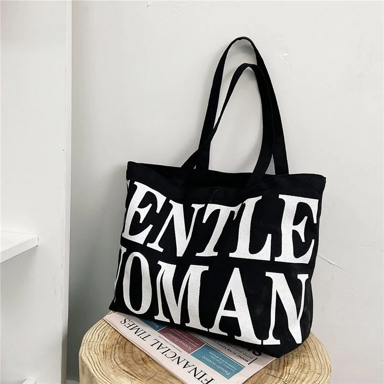 Women Large Shoulder Bag, Fashion Letter Tote Purse with Handles
