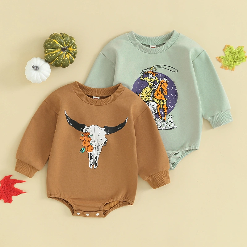 Baby Girls Boys Sweatshirts Rompers Halloween Clothes Bodysuits