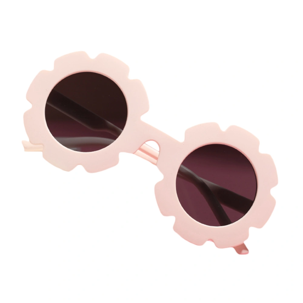 Kids Sunglasses Child Frosted Flower Shaped Frame Decorative Eyewear