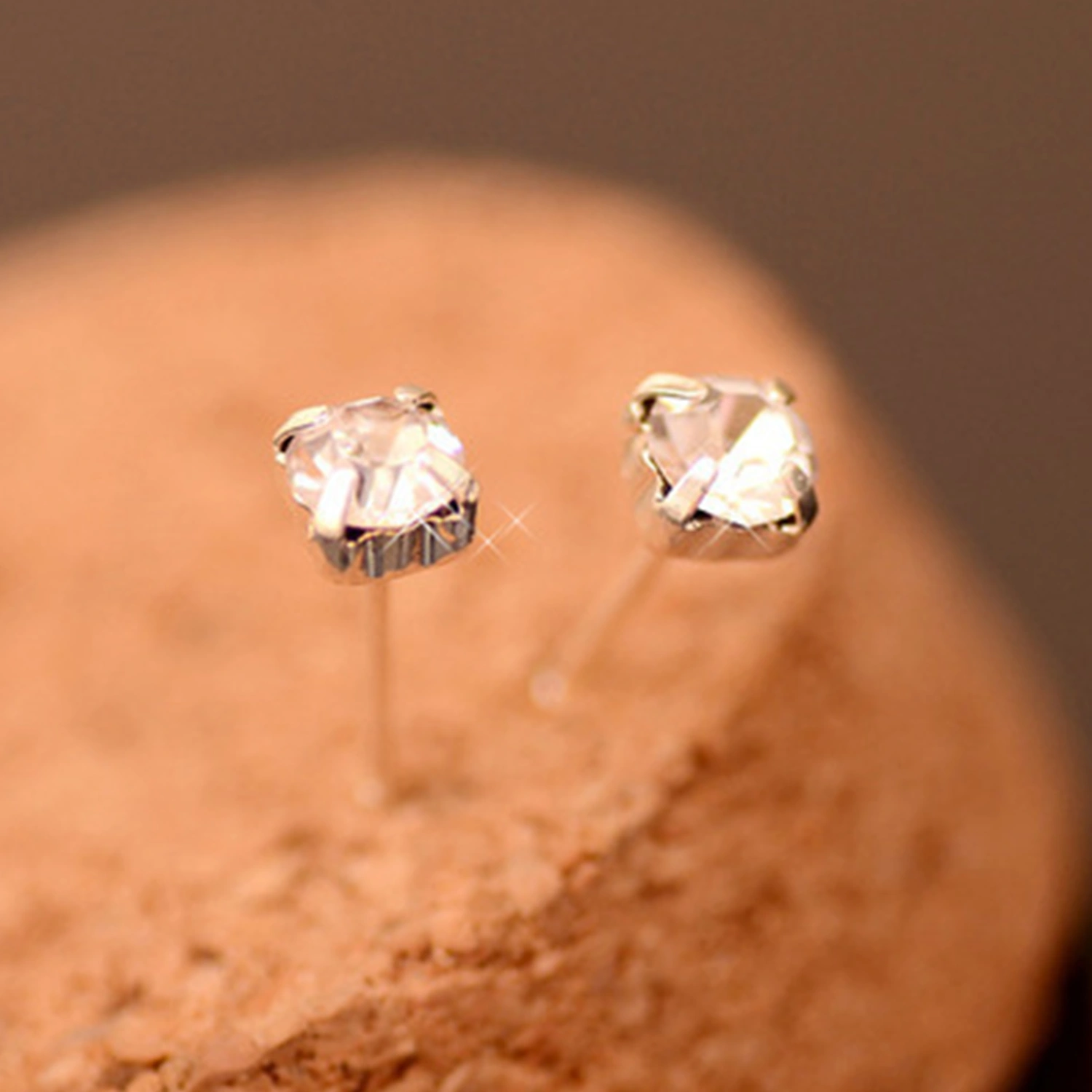 Dazzling Crystal Stud Earrings, Mini Earrings, Birthday Gift for Women