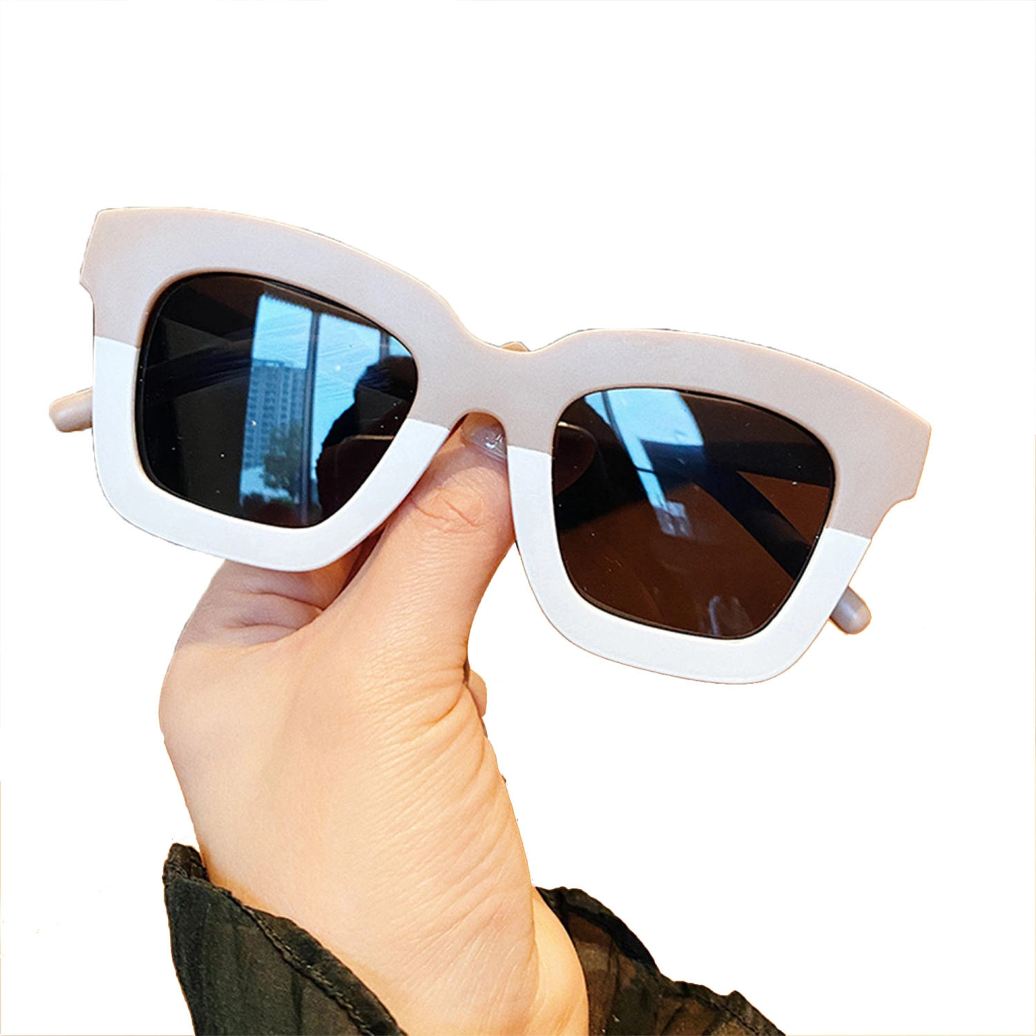 Kids Sunglasses, Anti-UV Square-Shaped Decorative Glasses Photography Props
