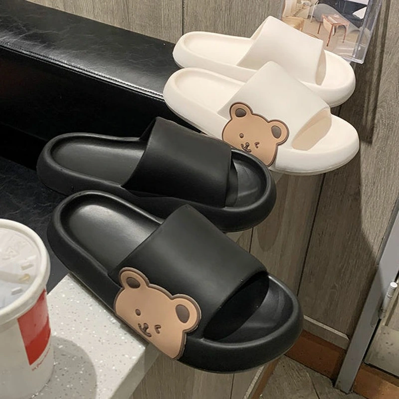 Women's Home Slippers Summer Cute Thick Bottom Animal Bear Slippers